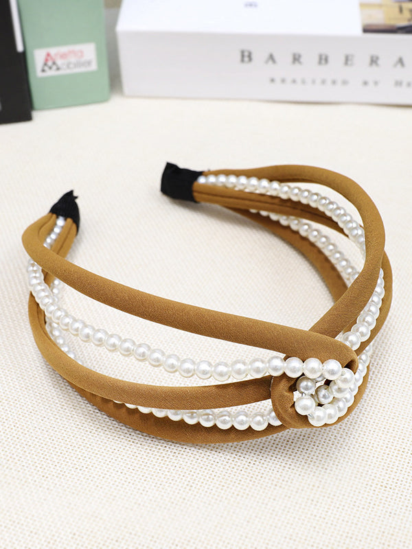 Knot Pearl Tiara Wide Headband｜Awaytr®