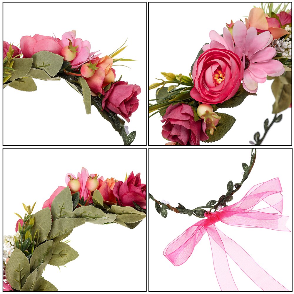 Faux Flower Crowns Wreath｜Awaytr®