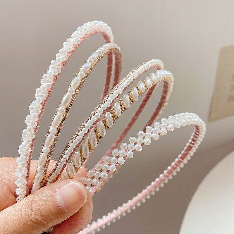 【Awaytr】 CD1619 Pearl Headband