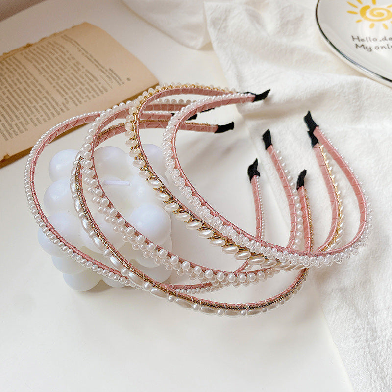 【Awaytr】 CD1619 Pearl Headband