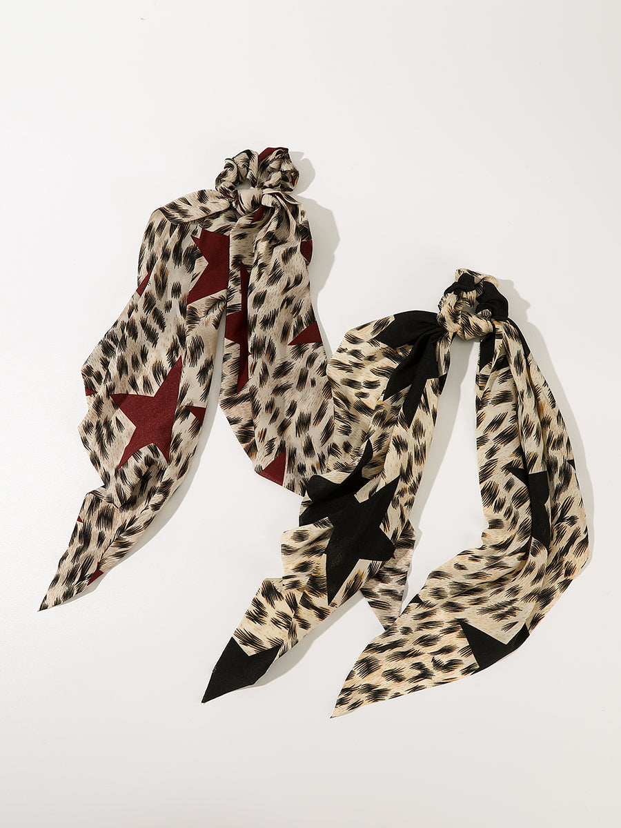 Leopard Pattern Hair Ties -2 Pcs｜Awaytr®