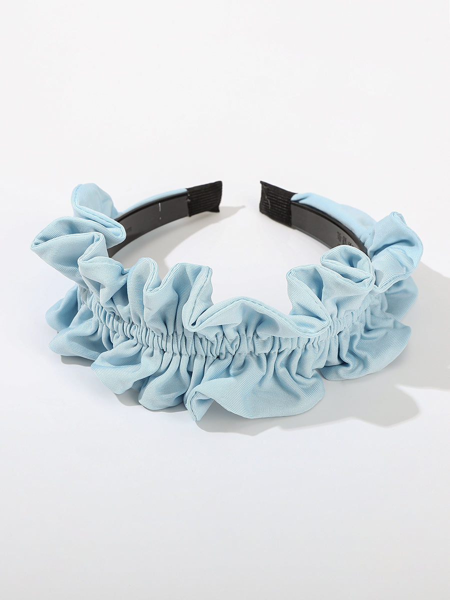 Solid Color Pleated Flower Headband-2Pcs｜Awaytr®