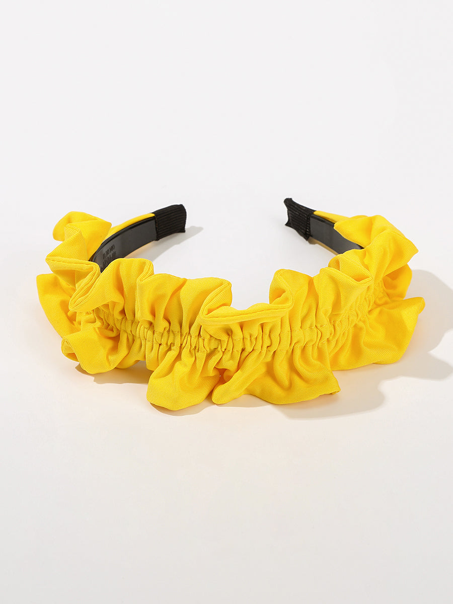 Solid Color Pleated Flower Headband-2Pcs｜Awaytr®