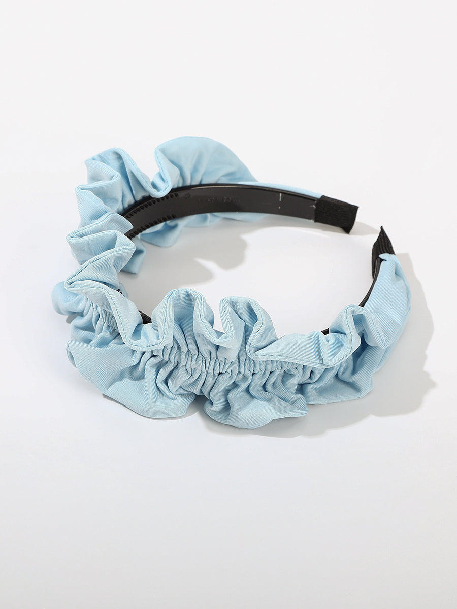 Solid Color Pleated Flower Headband-2Pcs｜Awaytr®