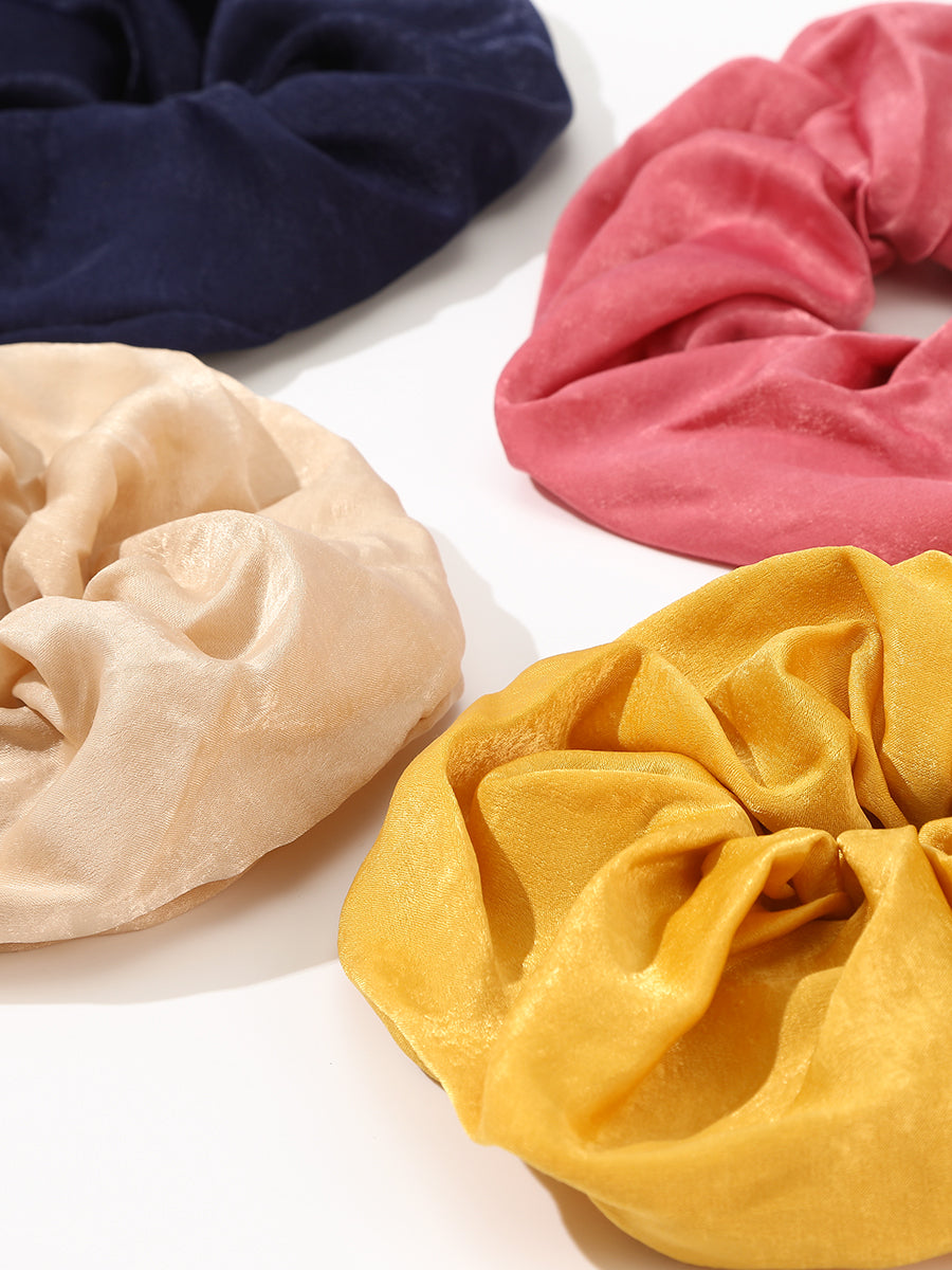 Velvet Solid Color Scrunchies (3 Pcs)｜Awaytr®