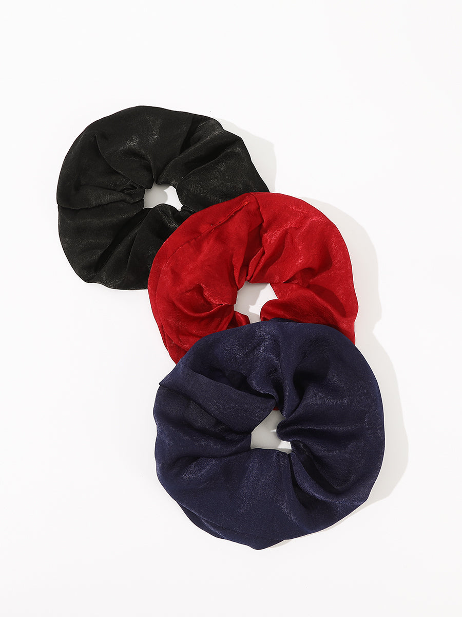 Velvet Solid Color Scrunchies (3 Pcs)｜Awaytr®