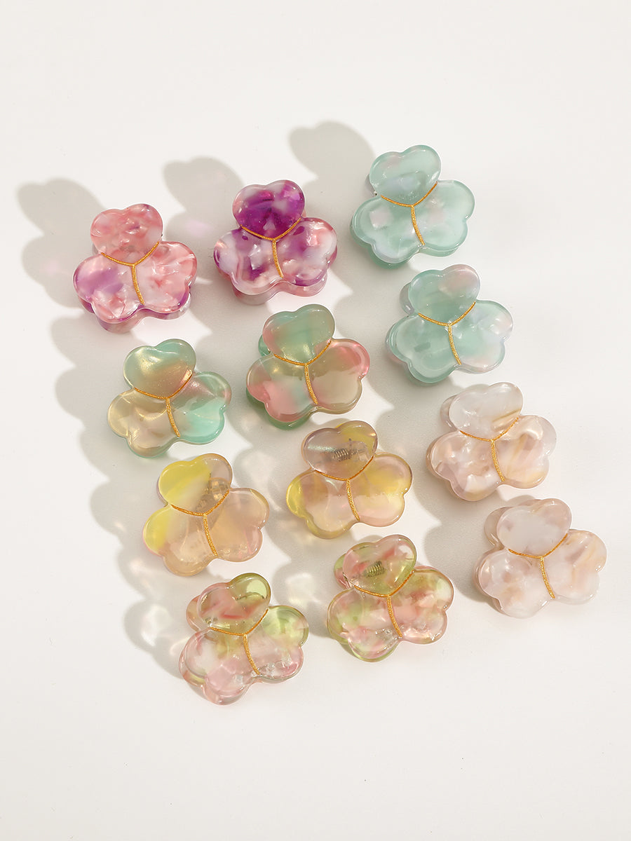 Mini Size Acetate Hair Clips- 12Pcs｜Awaytr®