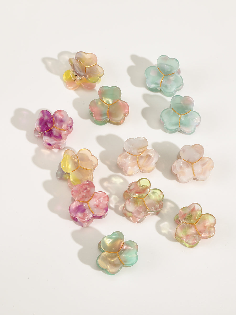 Mini Size Acetate Hair Clips- 12Pcs｜Awaytr®