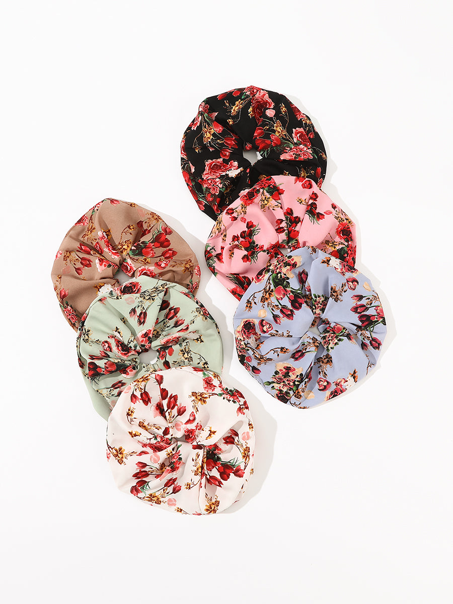 Floral Print Scrunchie (3 Pcs)｜Awaytr®