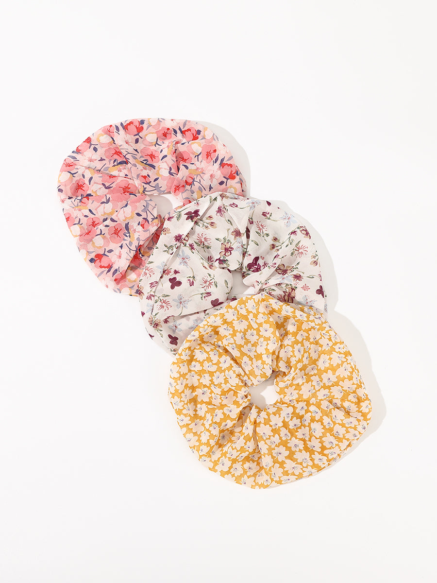 Morning Glory Scrunchies (3 Pcs)｜Awaytr®