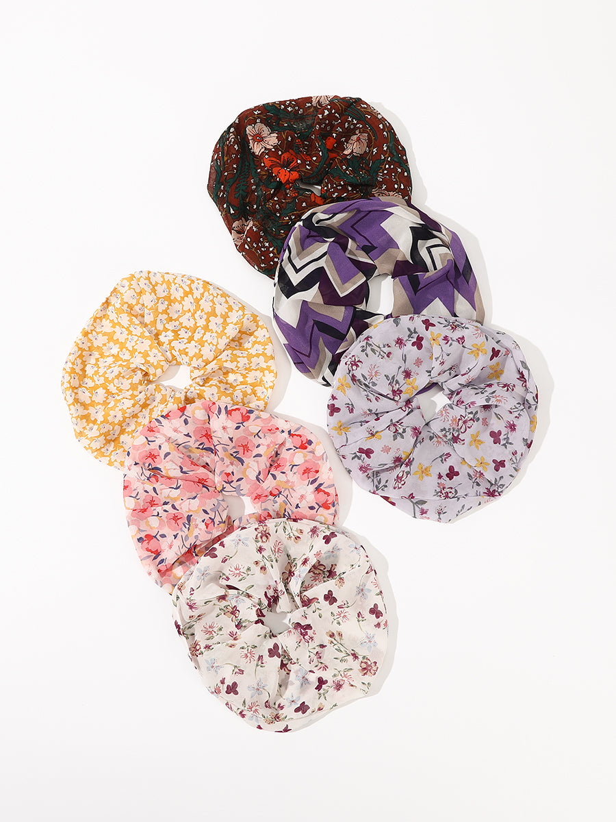 Morning Glory Scrunchies (3 Pcs)｜Awaytr®