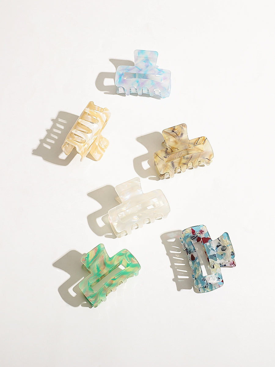 Rectangle Hair Clips Set (6 PCS)｜Awaytr®