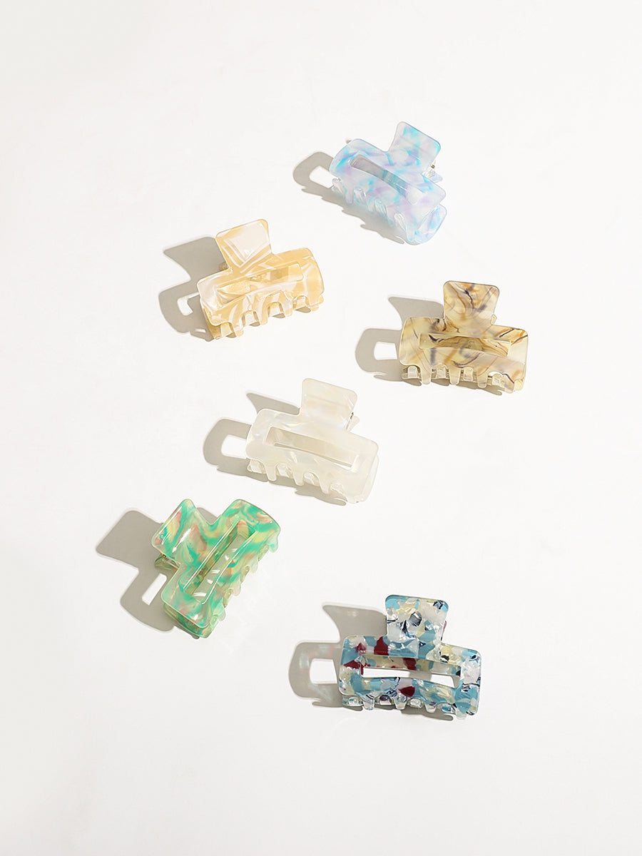 Rectangle Hair Clips Set (6 PCS)｜Awaytr®