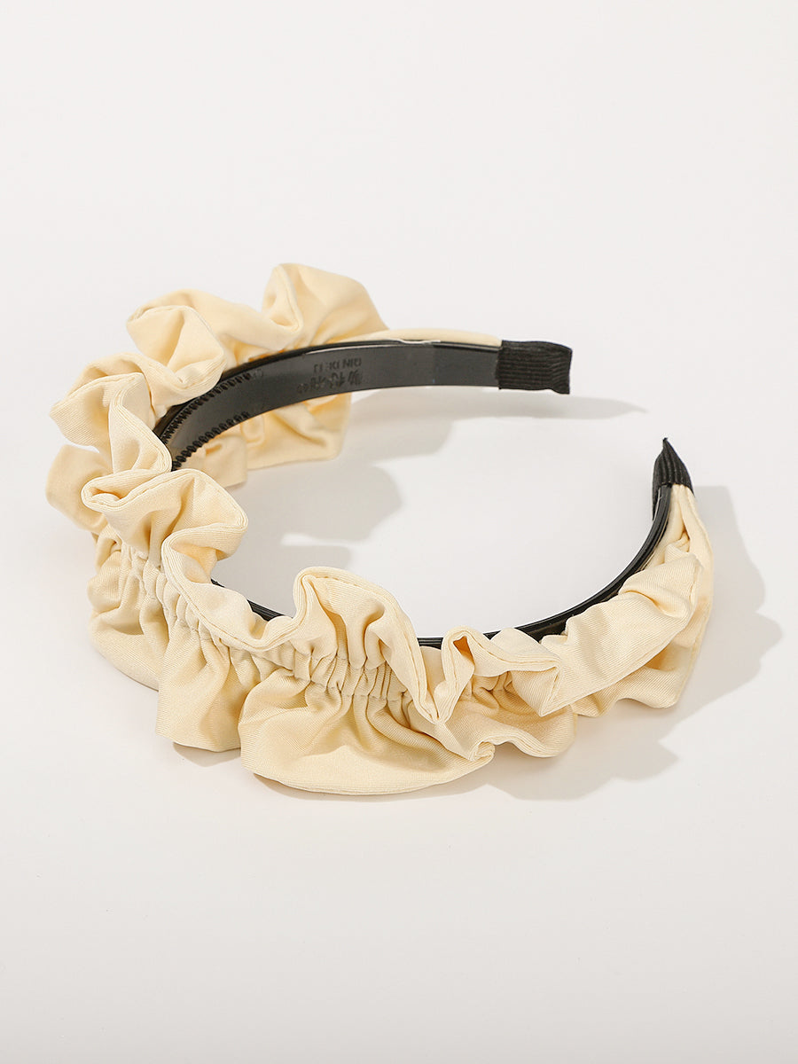 Solid Color Pleated Flower Headband-2Pcs｜Awaytr®