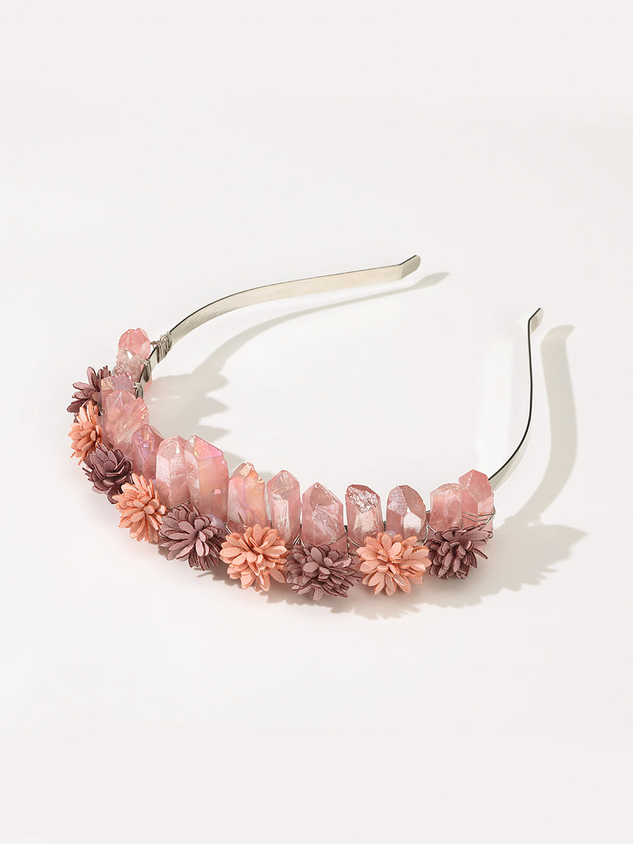 Flower Headband in Rhinestone｜Awaytr®