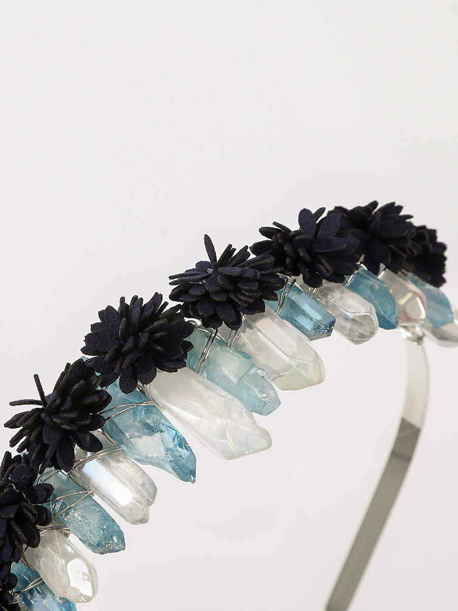 Flower Headband in Rhinestone｜Awaytr®