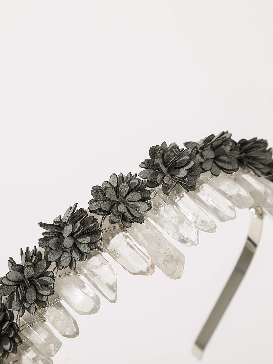 Flower Headband in Rhinestone｜Awaytr®