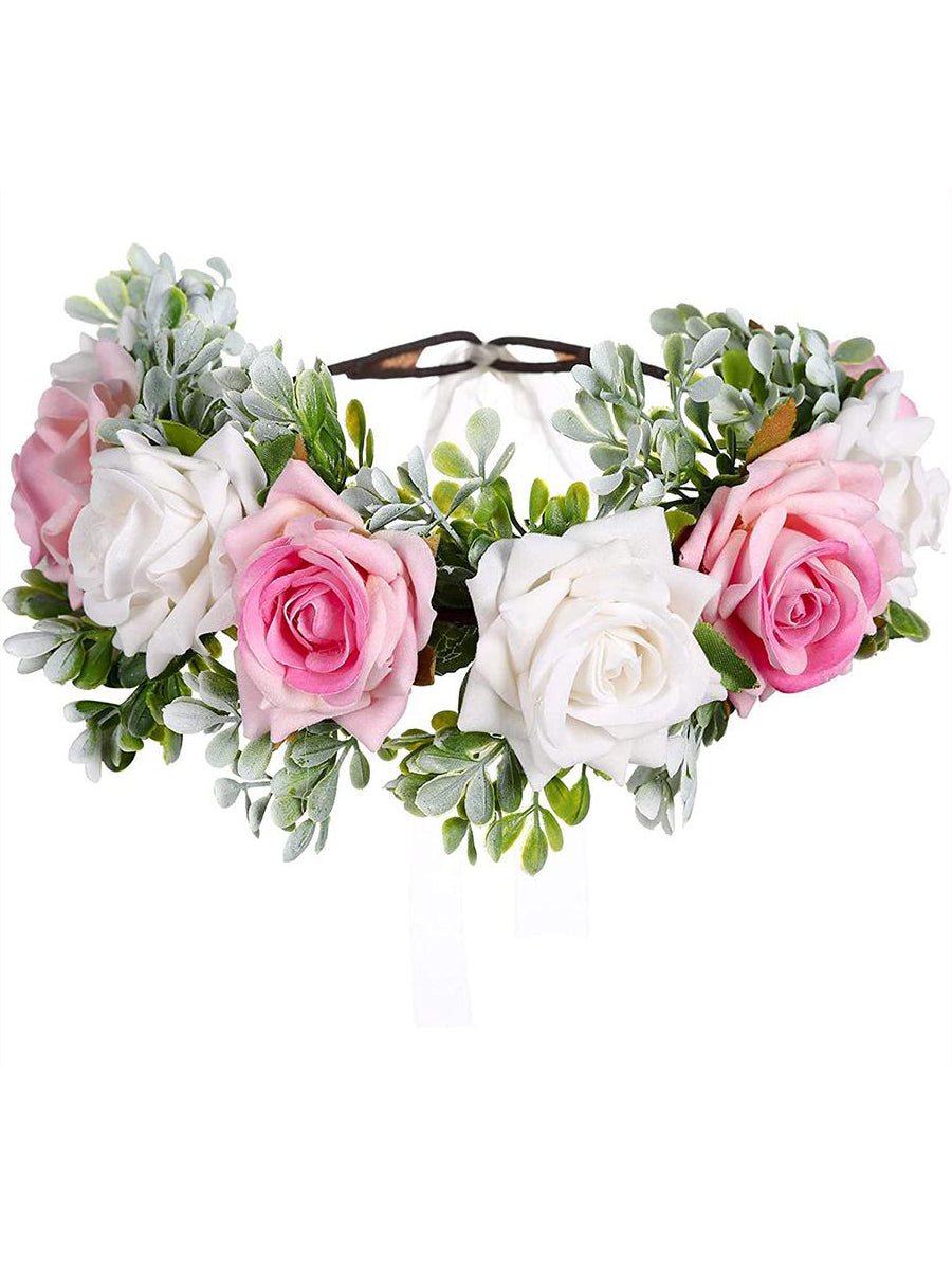 Rose Wreath Flower Crown｜Awaytr®