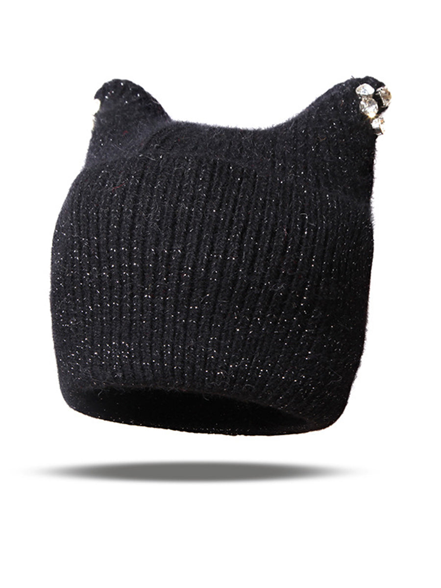 Autumn And Winter Knitted Diamond Hat｜Awaytr®