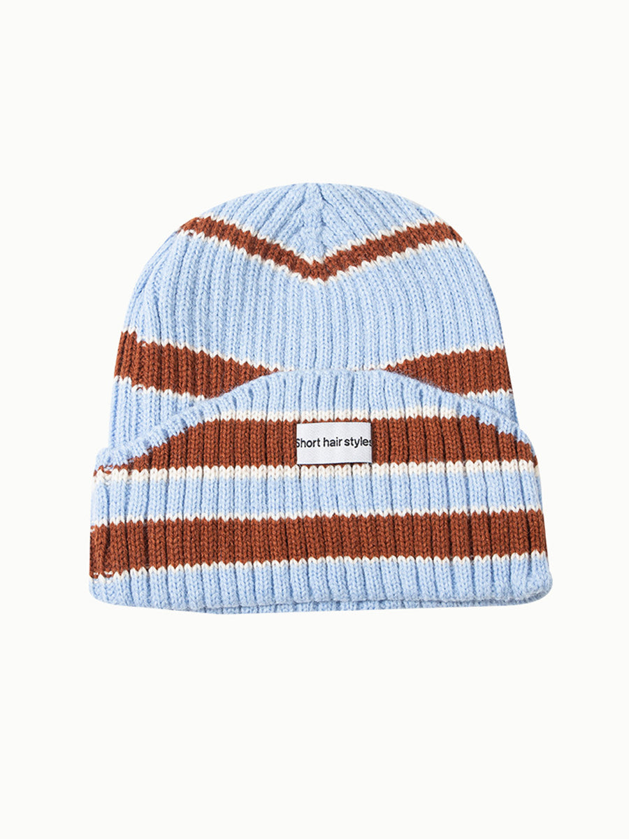 Simple Striped Knitted Hat｜Awaytr®