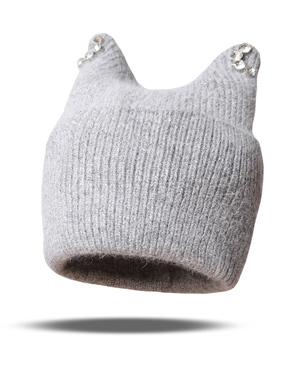 Autumn And Winter Knitted Diamond Hat｜Awaytr®