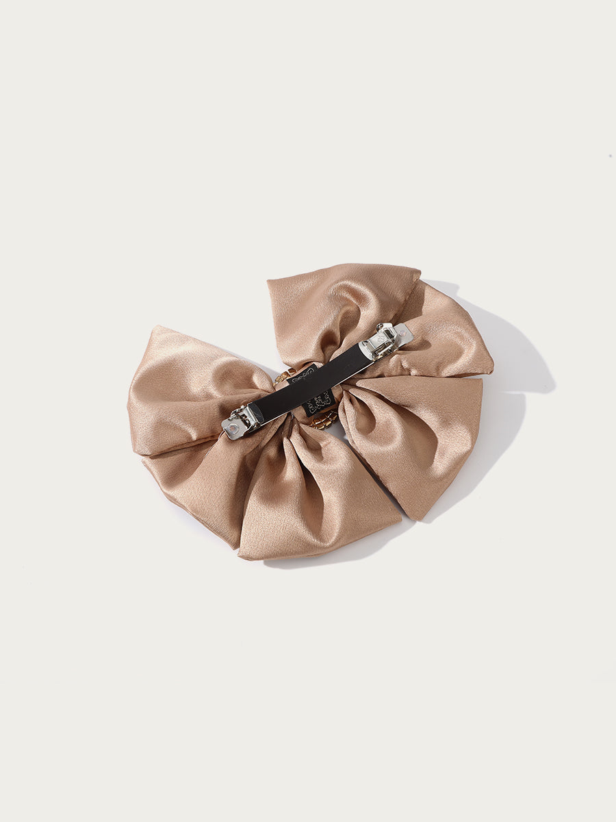 Round Bow Tie Hair Barrette｜Awaytr®