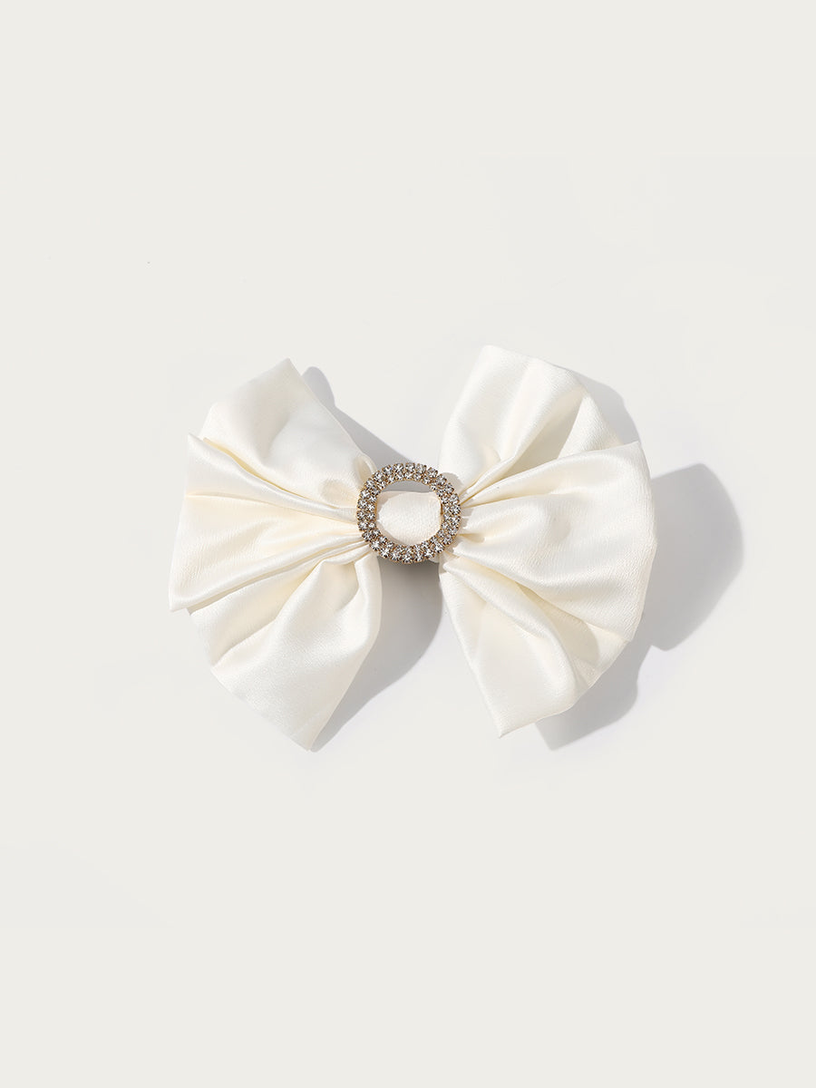 Round Bow Tie Hair Barrette｜Awaytr®