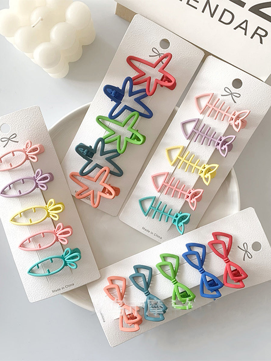 Candy Colors Hair Clips Set-5Pcs｜Awaytr®