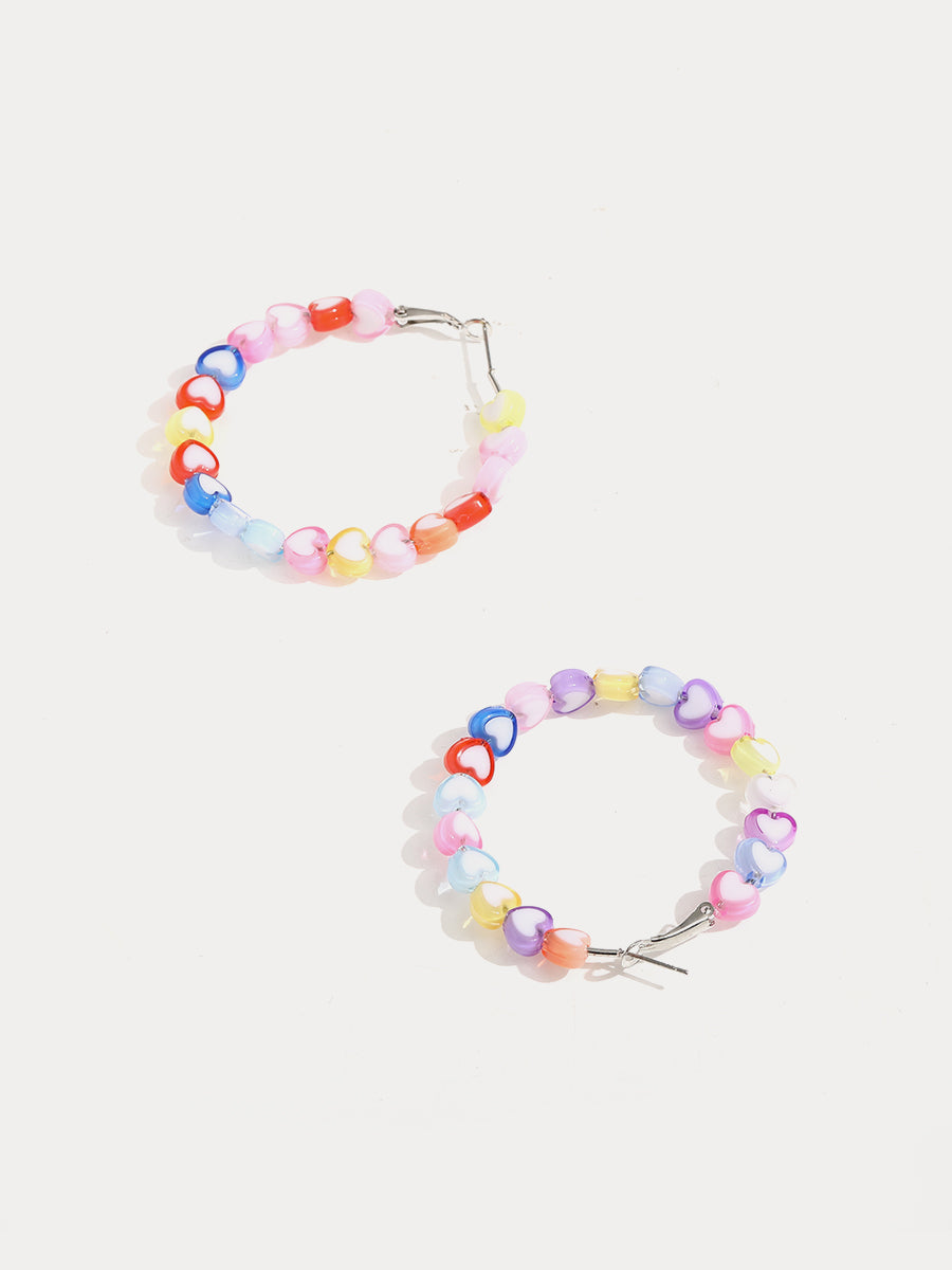 Colorful Heart Earrings｜Awaytr®