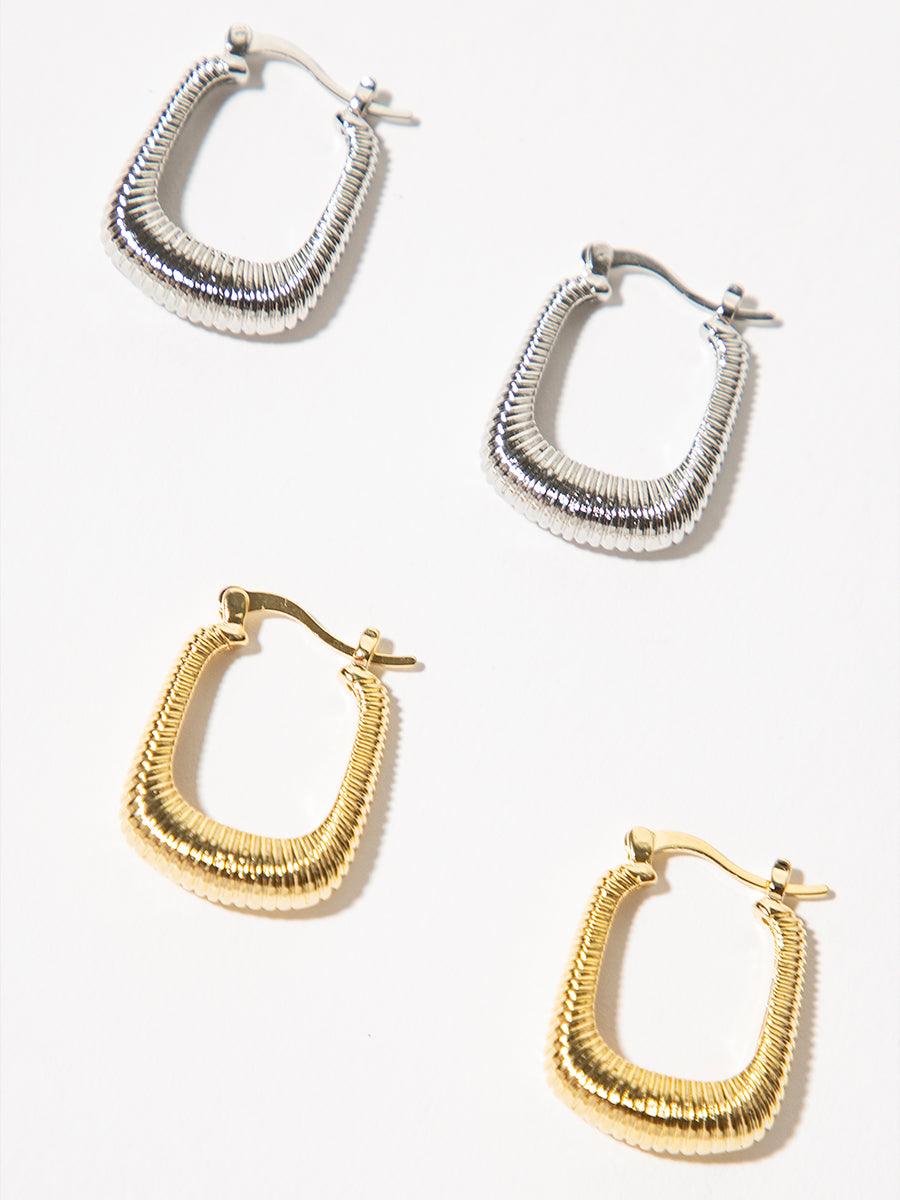 Spring Square earrings｜Awaytr®