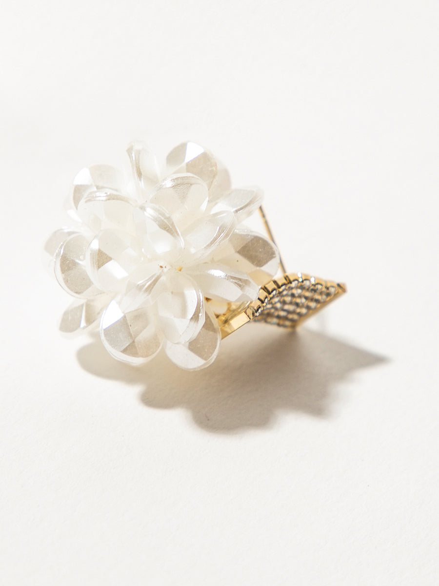 White Hydrangea Earring｜Awaytr®