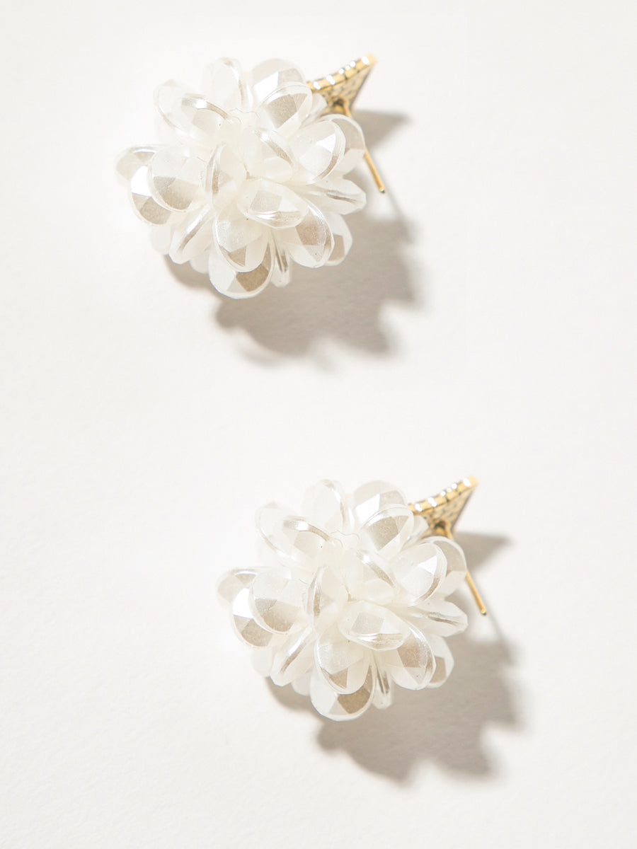 White Hydrangea Earring｜Awaytr®