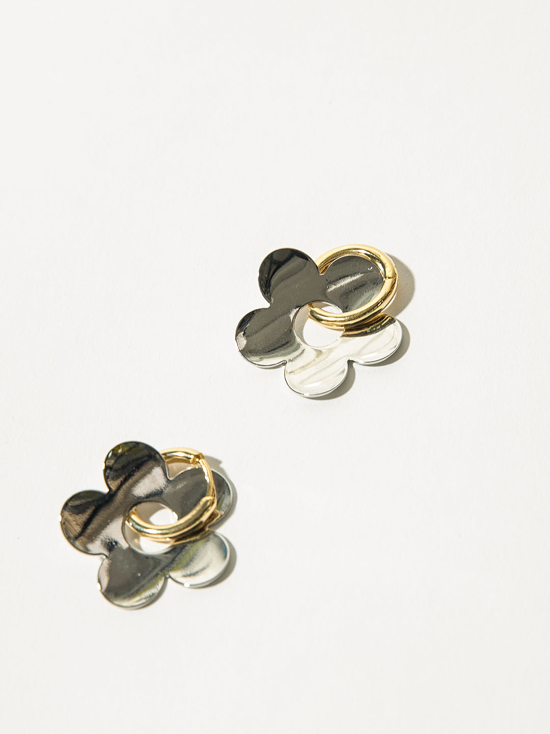 Silver Flower Earrings｜Awaytr®