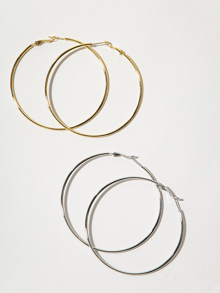 Classic Retro Big Circle Earrings｜Awaytr®