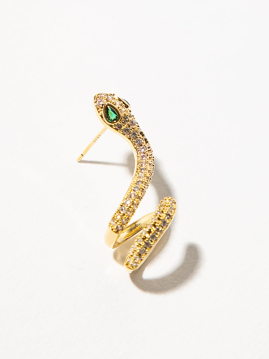 Serpentine Zircon Earrings｜Awaytr®