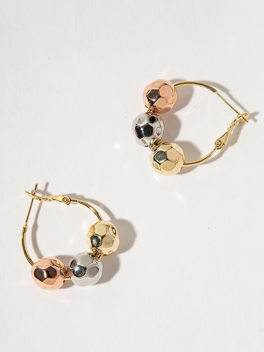 Three-Color Ball Earrings｜Awaytr®