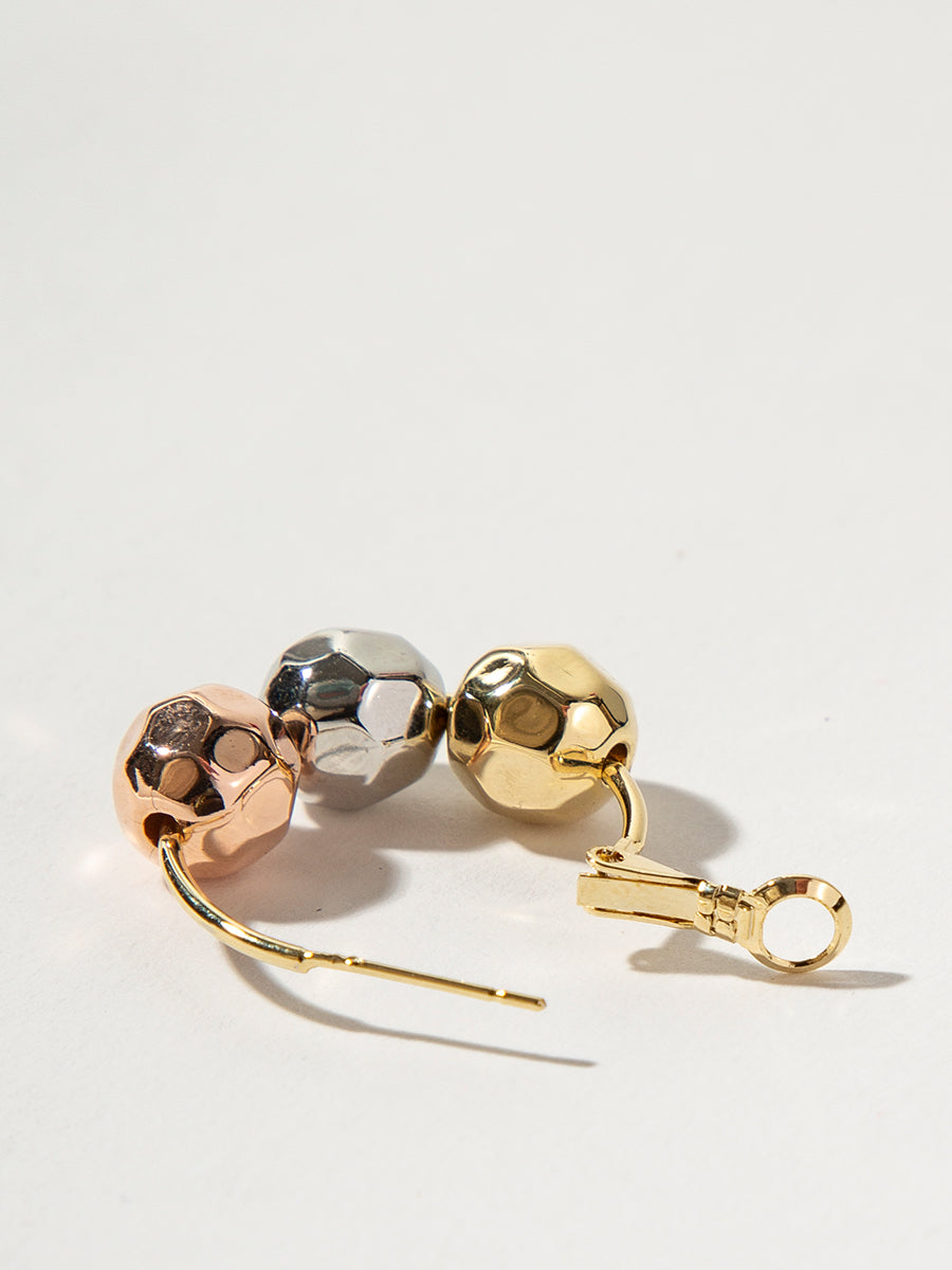 Three-Color Ball Earrings｜Awaytr®