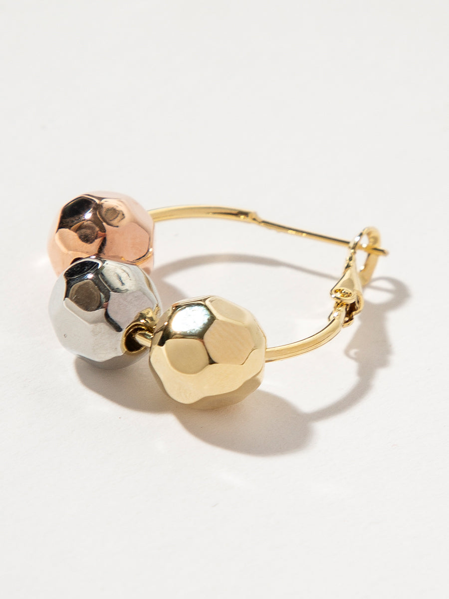 Three-Color Ball Earrings｜Awaytr®