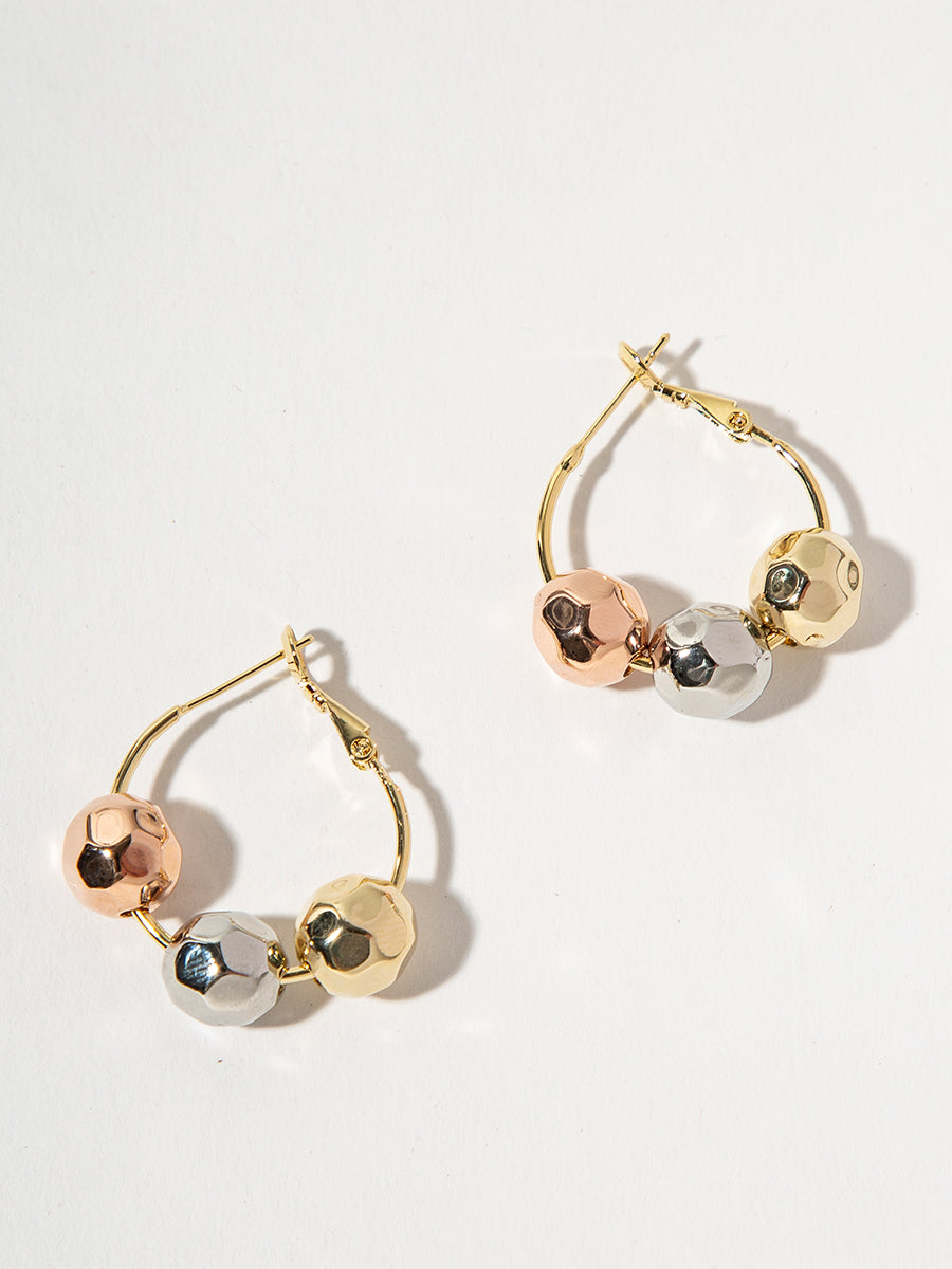 Three-Color Ball Earrings｜Awaytr®