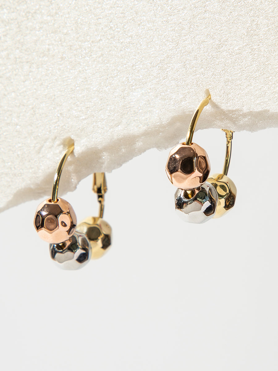 Three-Color Ball Earrings｜Awaytr®