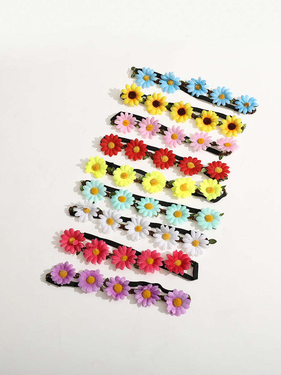 Bohemian Mixed Color Flower Crown｜Awaytr®