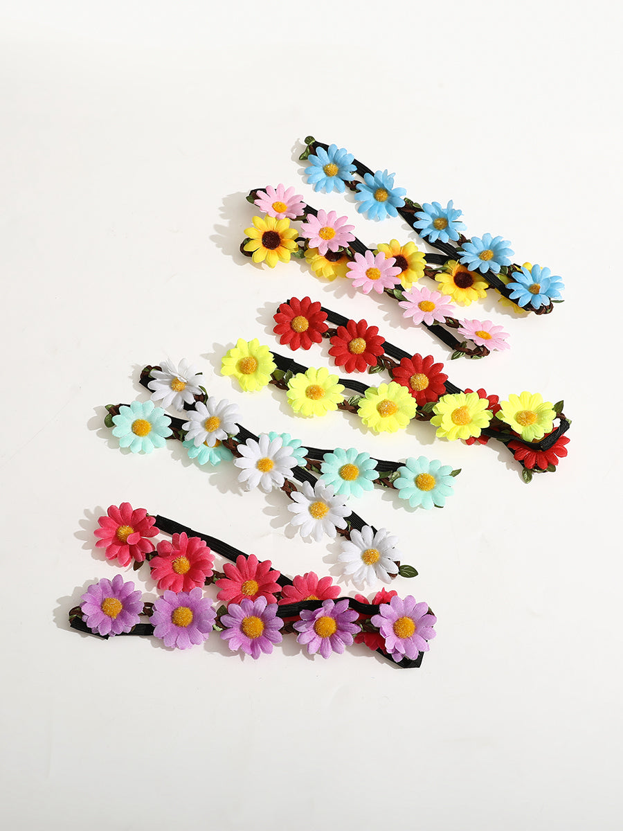 Bohemian Mixed Color Flower Crown｜Awaytr®