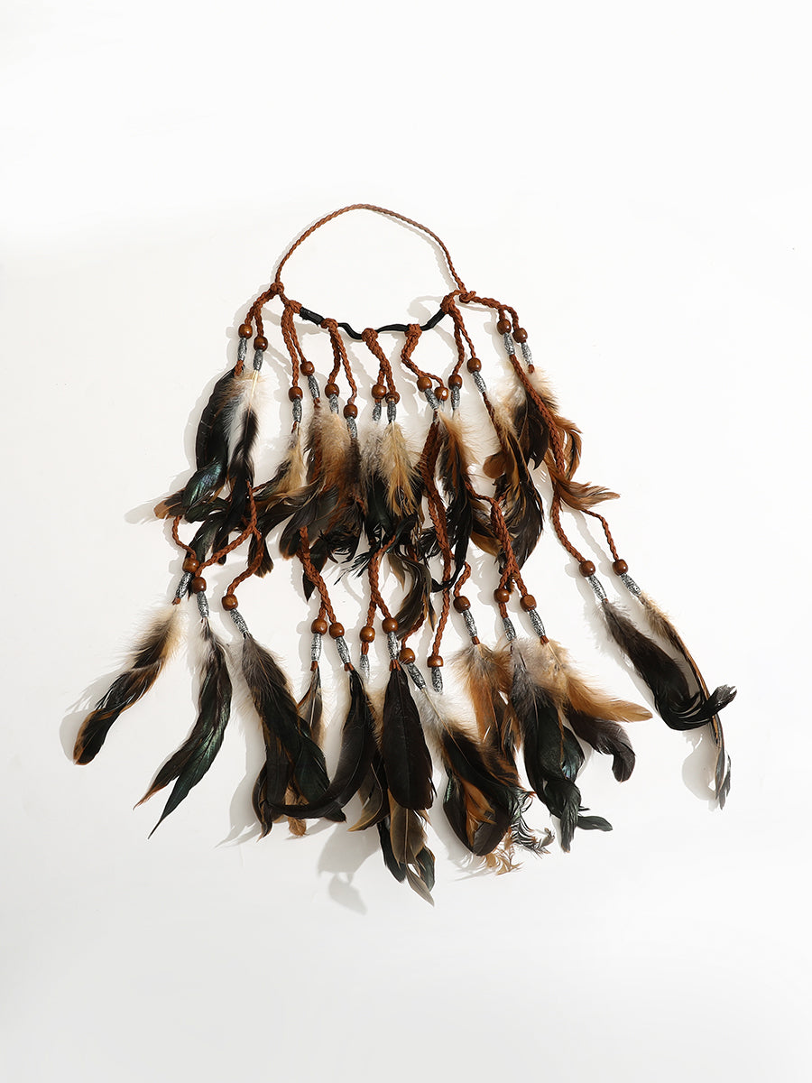 Hand-woven Feather Crown｜Awaytr®