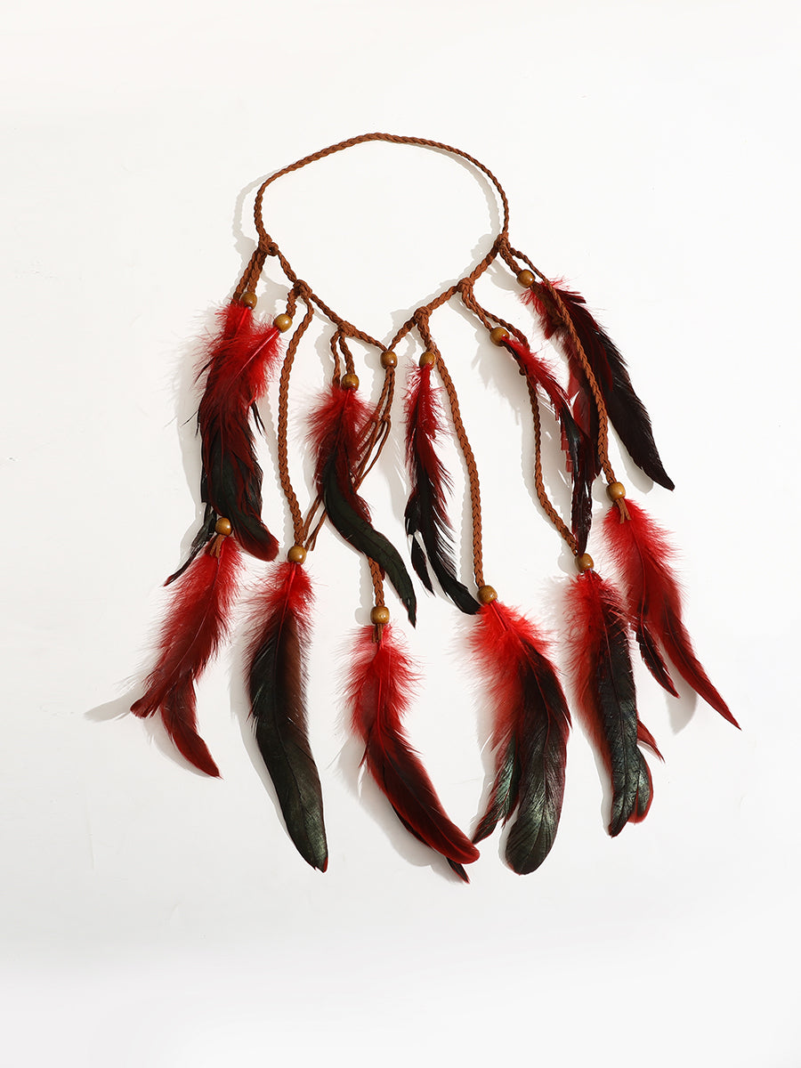 Hand-woven Feather Crown｜Awaytr®