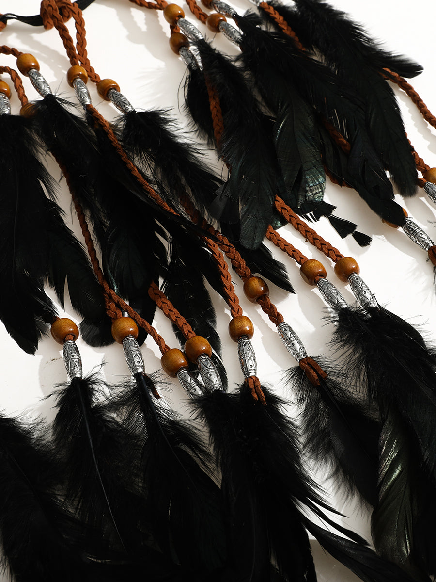 Hand-woven Feather Crown｜Awaytr®