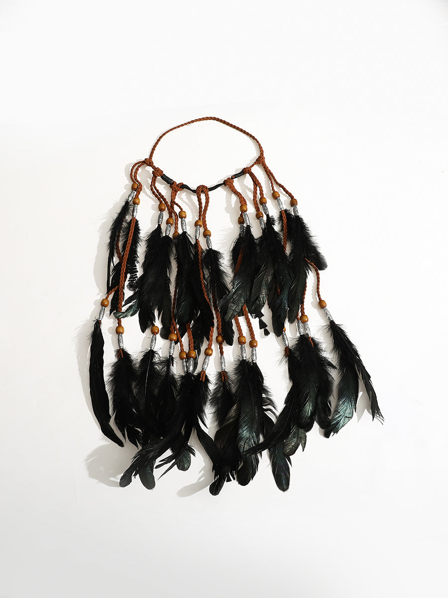 Hand-woven Feather Crown｜Awaytr®