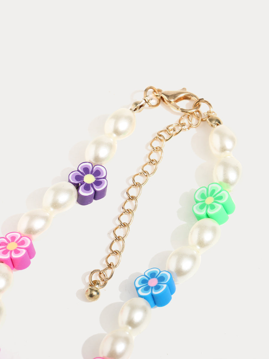 Pearl Floral Necklace｜Awaytr®