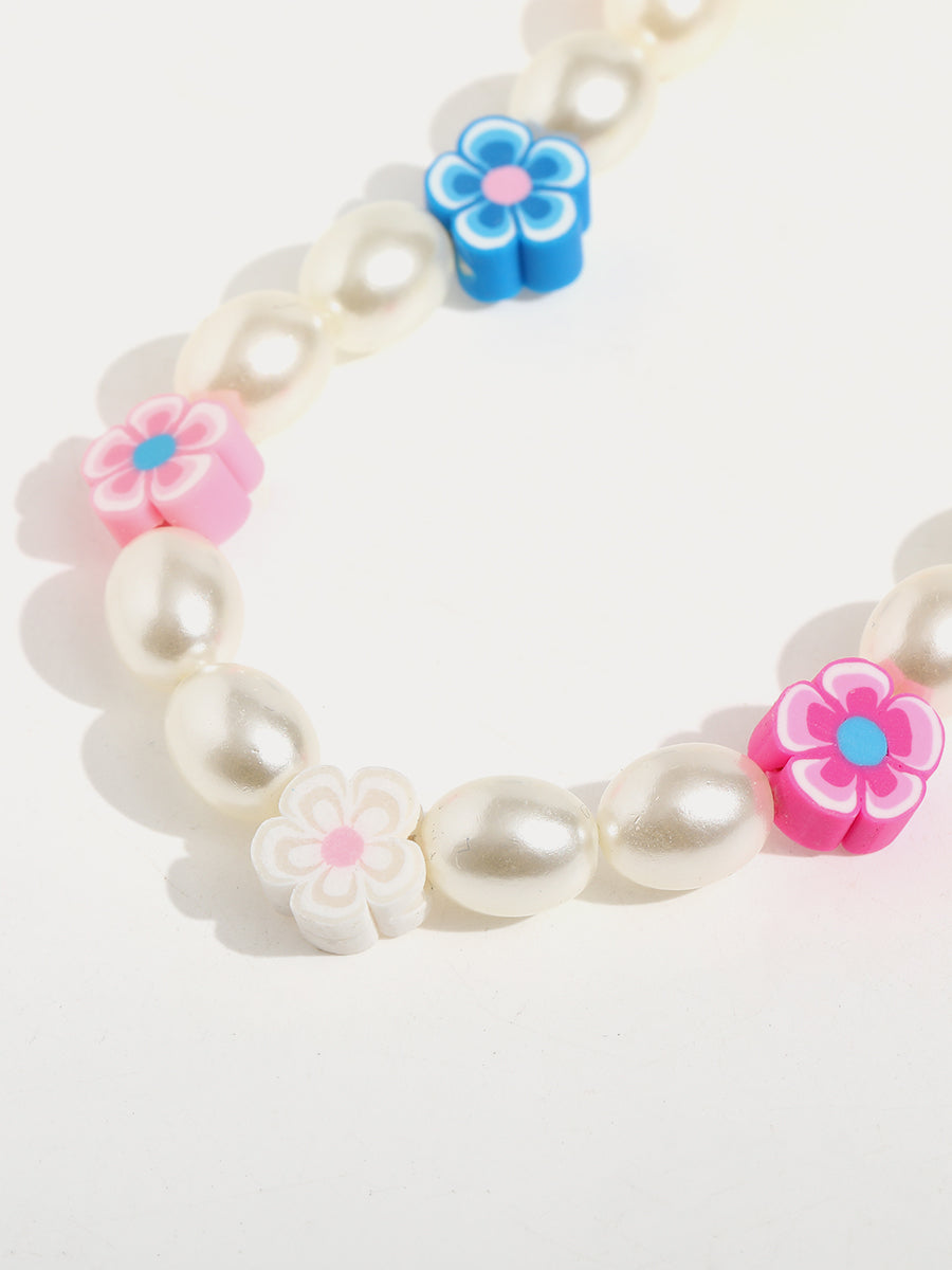 Pearl Floral Necklace｜Awaytr®