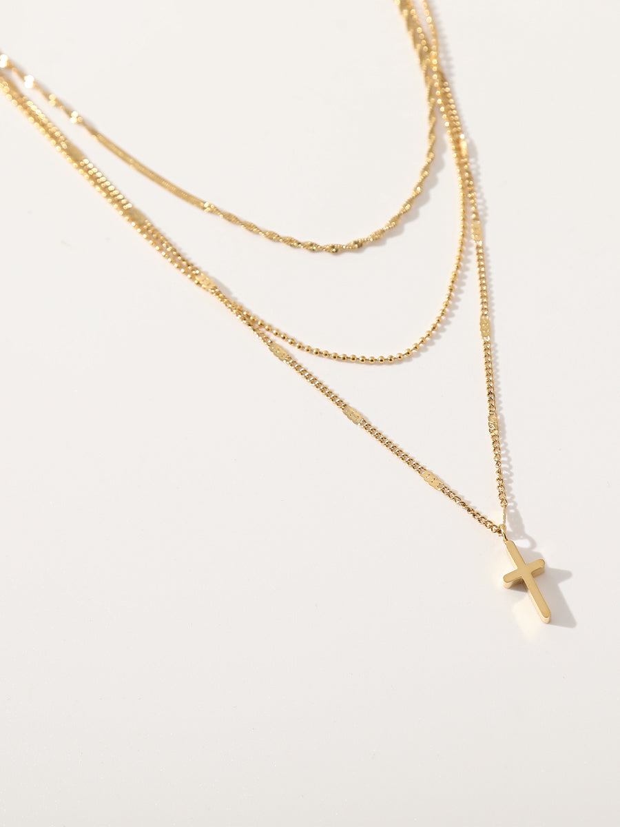 Cross Stacking Necklace｜Awaytr®