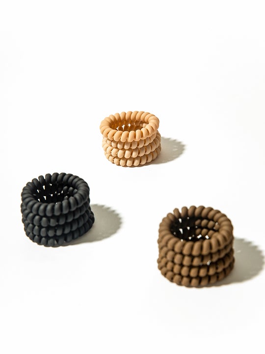 Cream Telephone Hair Ties｜Awaytr®